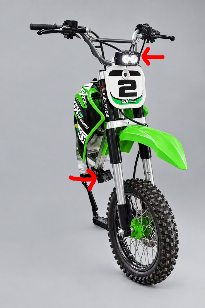 Plug-in-play Baja/wheelie light combo