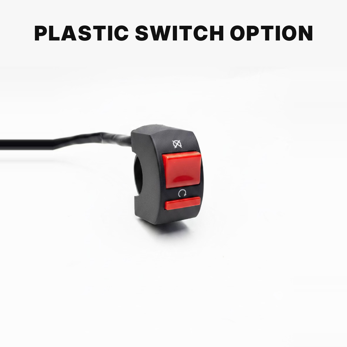 Plastic handlebar on/off switch option for Razorron Baja light kits