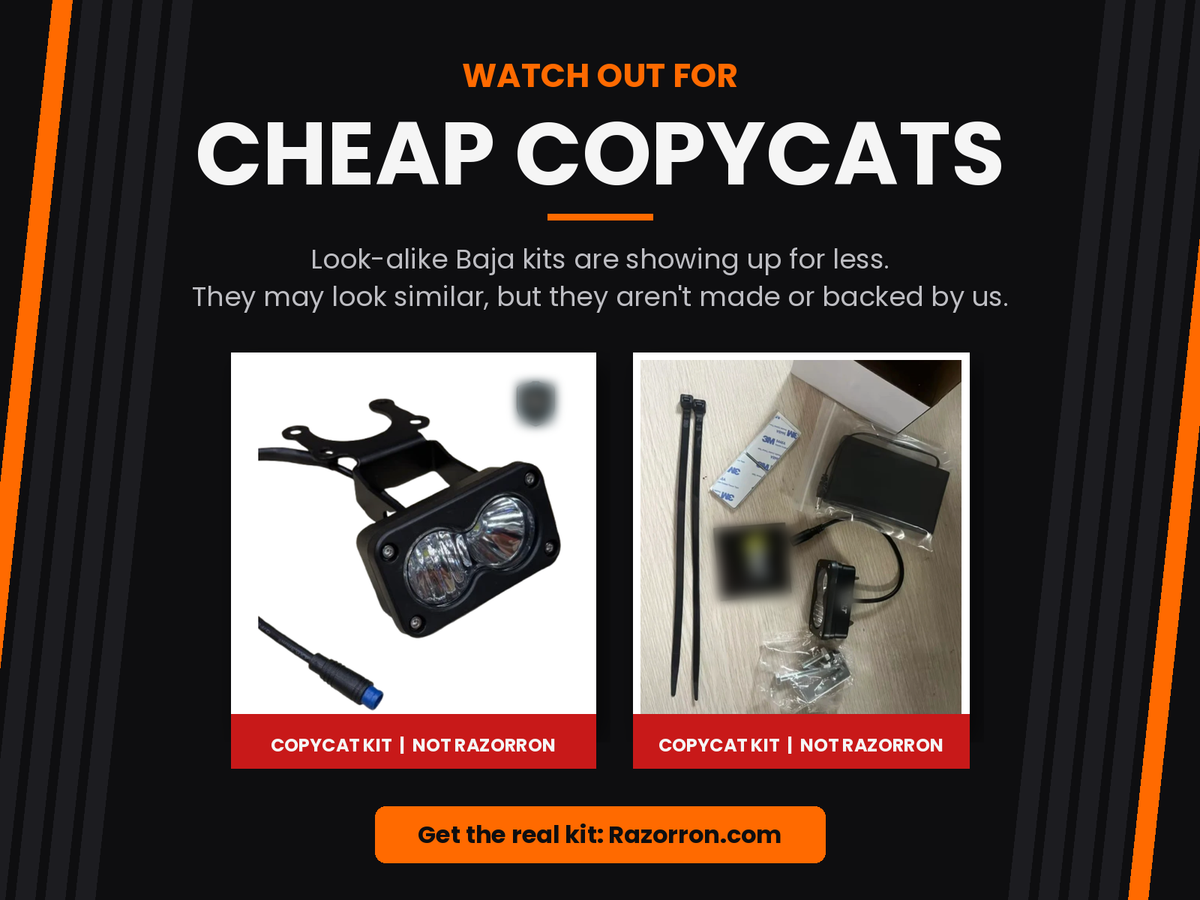Warning about cheap copycat Baja kits that are not made by Razorron